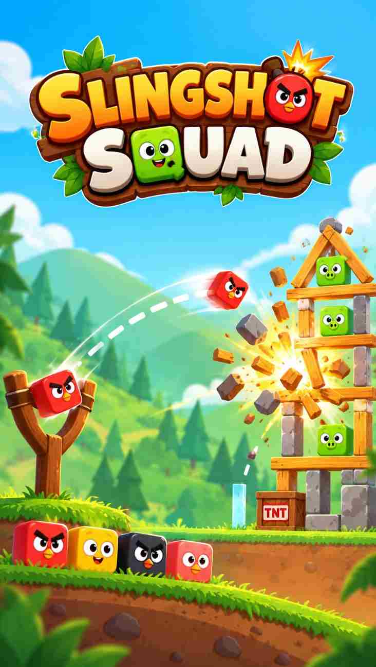 Slingshot Squad — angry bird game thumbnail